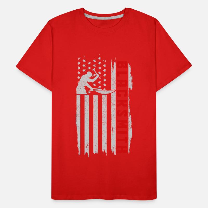 Forger forgeron maréchal-ferrant cadeau T-shirt bio Premium Homme