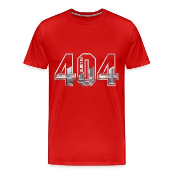 Atlanta Georgia - Männer Premium Bio T-Shirt - Rot - Vorne - Damien (186cm)