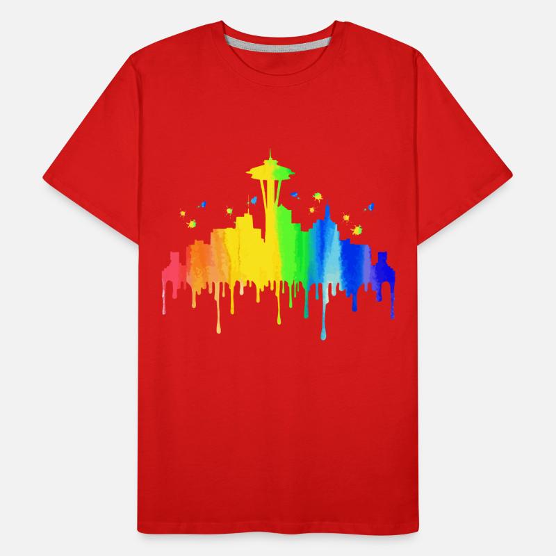 Cadeau Souvenir de Seattle Washington T-shirt bio Premium Homme