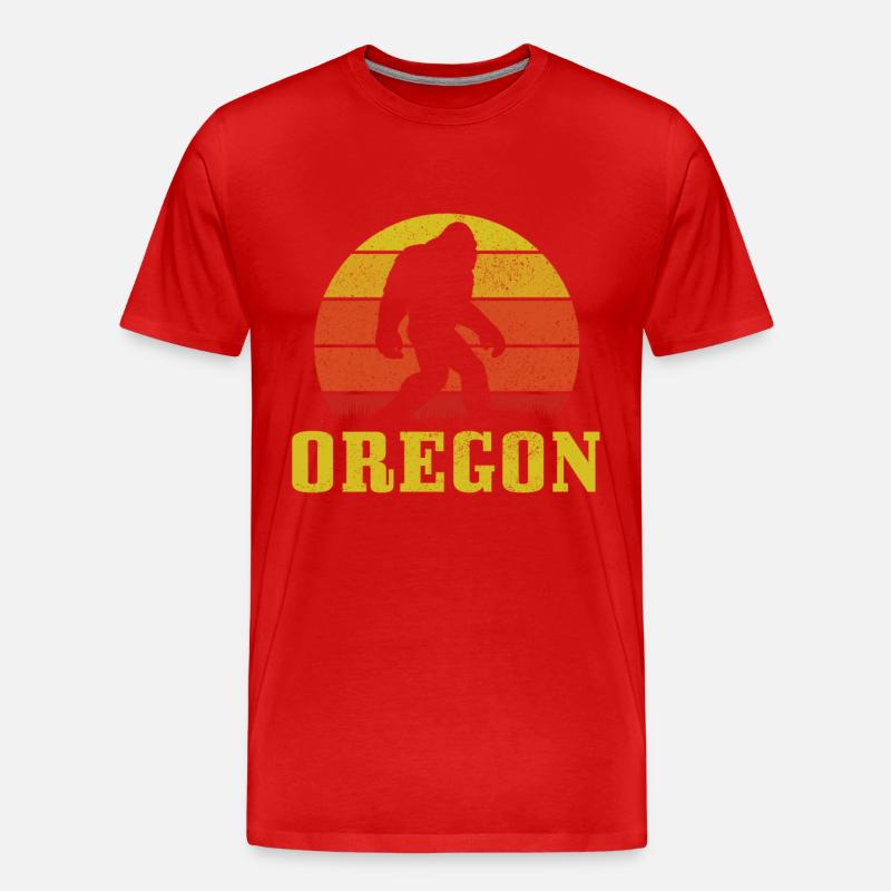 Oregon - Männer Premium Bio T-Shirt - Rot