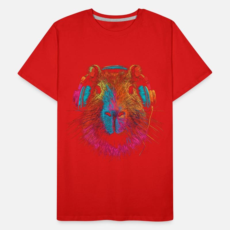 Capybara Funny Gift Men's Premium Organic T-Shirt