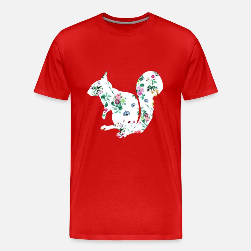 Eichhörnchen - Männer Premium Bio T-Shirt - Rot