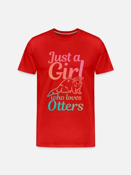 Loutre - T-shirt bio Premium Homme - rouge