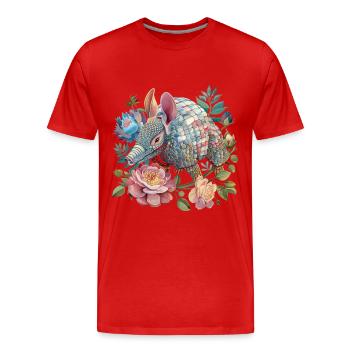 Tatou - T-shirt bio Premium Homme - rouge - Devant - Damien (186cm)
