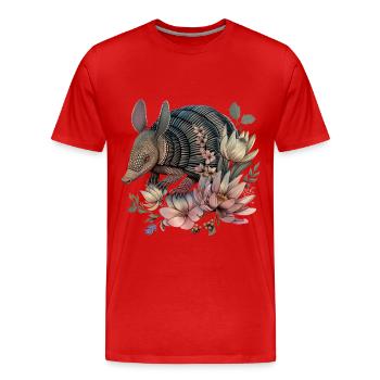 Tatou - T-shirt bio Premium Homme - rouge - Devant - Damien (186cm)