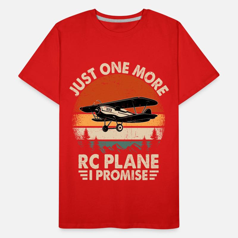 Nur noch ein RC-Flugzeug, versprochen Männer Premium Bio T-Shirt