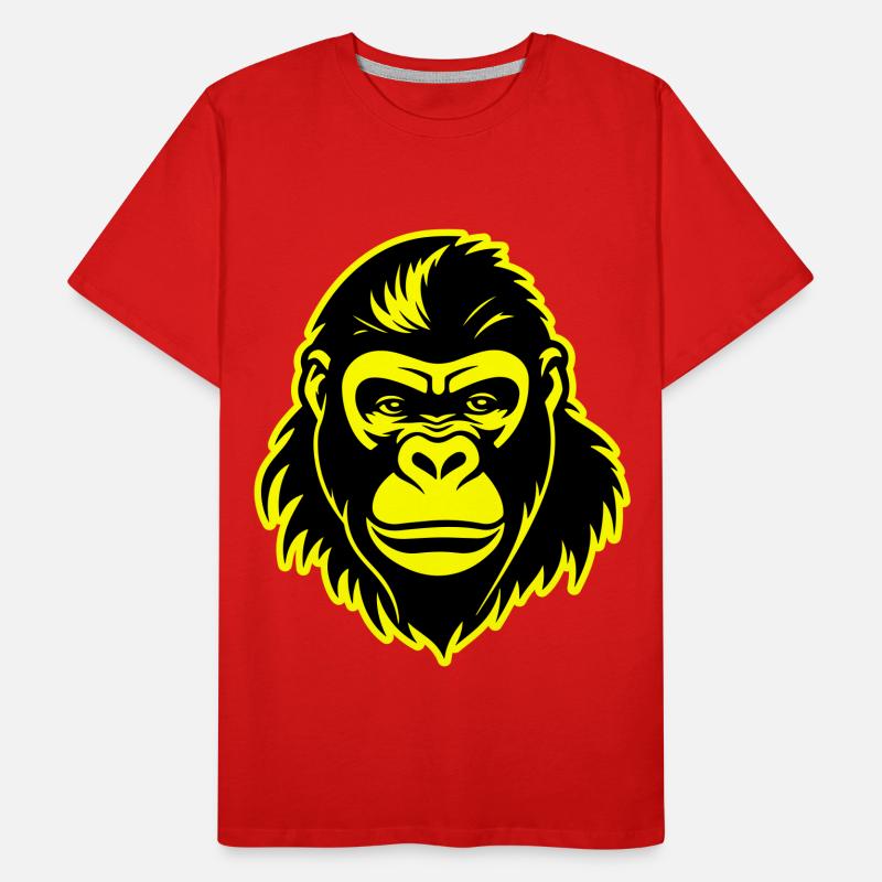 Gorilla Head Men's Premium Organic T-Shirt