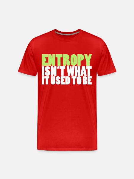 Entropy - Männer Premium Bio T-Shirt - Rot