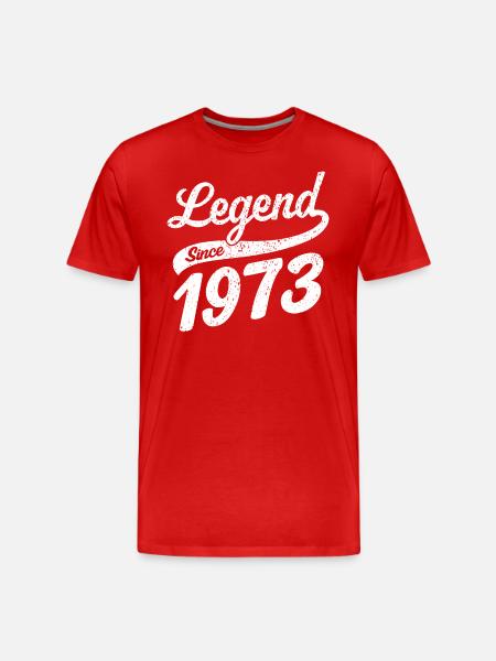 Legend since 1973 - Men's Premium Organic T-Shirt - red