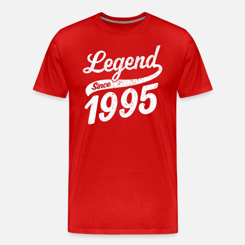 Legend Since 1995 - Männer Premium Bio T-Shirt - Rot