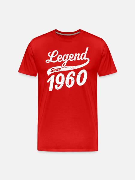 Legend Since 1960 - Männer Premium Bio T-Shirt - Rot