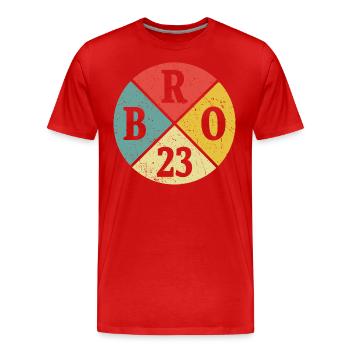 Brother Bro 2023 Big Brother Gift - Men's Premium Organic T-Shirt - red - Front - Damien (186cm)