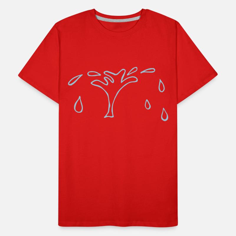 splash, Fontäne, Spritzer, Wasser spucken Männer Premium Bio T-Shirt