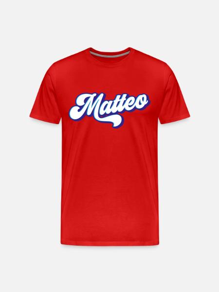 Matteo | Couleurs changeantes - T-shirt bio Premium Homme - rouge