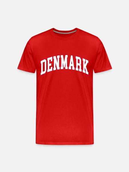 Denmark denmark - Men's Premium Organic T-Shirt - red