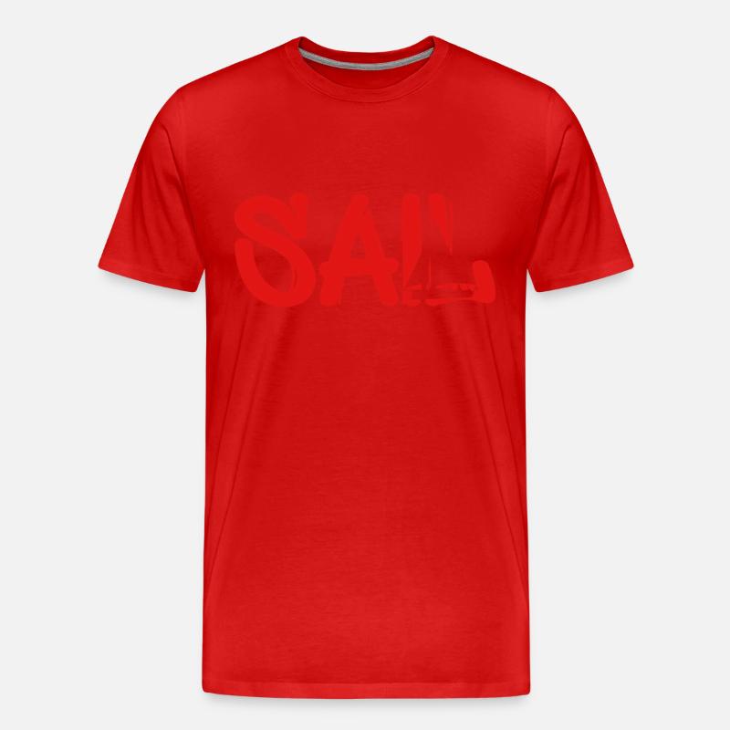 sail rot - Männer Premium Bio T-Shirt - Rot