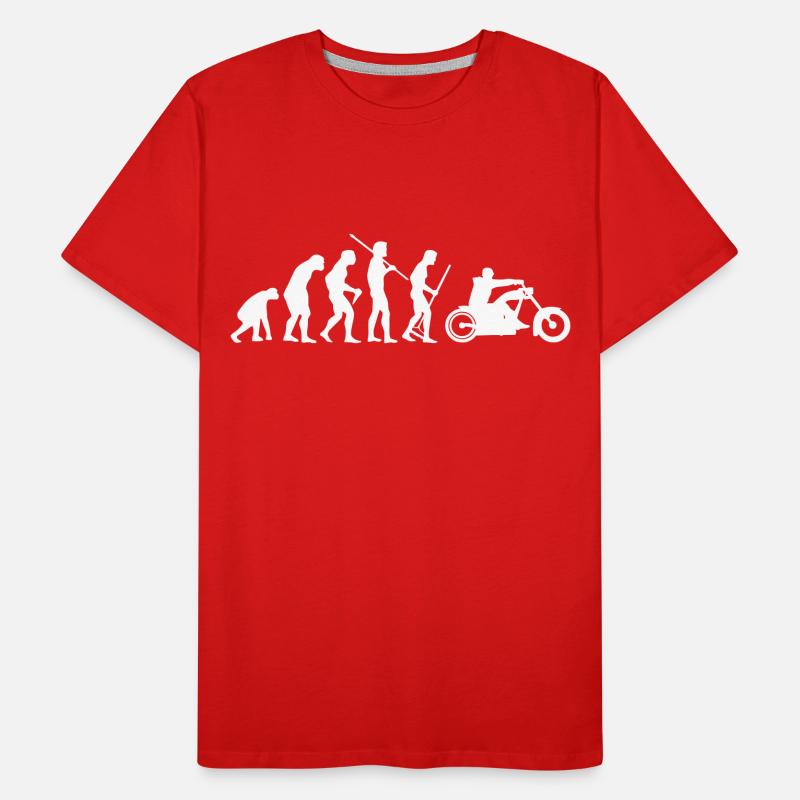 MOTORCYCLE EVOLUTION T-shirt bio Premium Homme