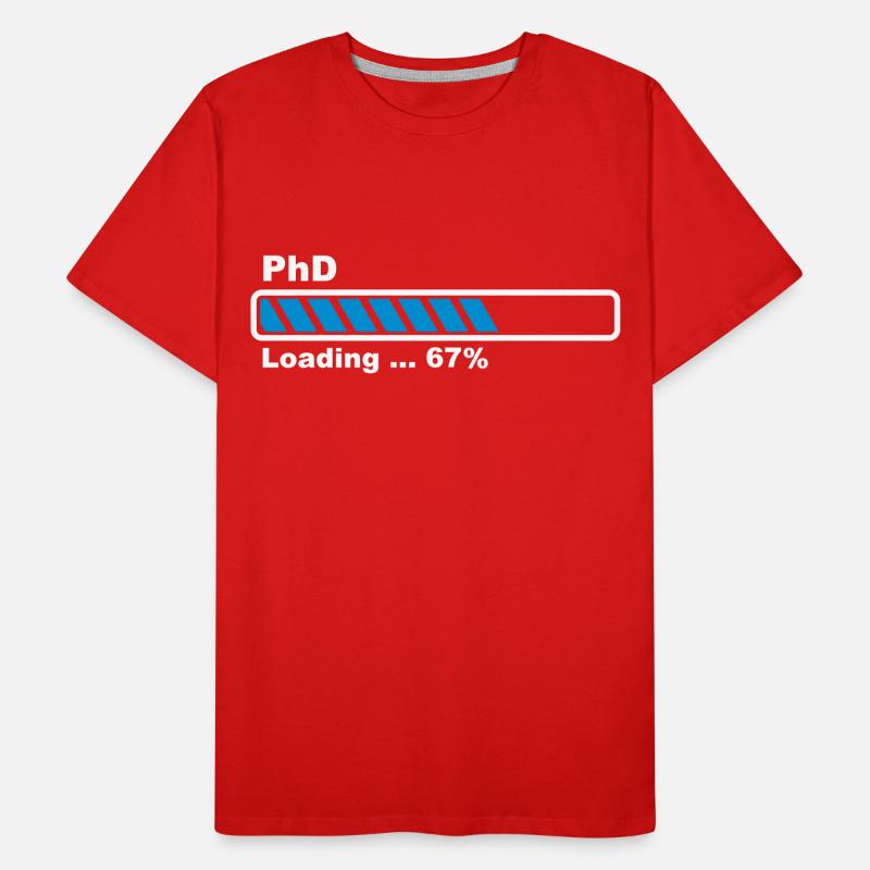 PhD loading bar Men's Premium Organic T-Shirt