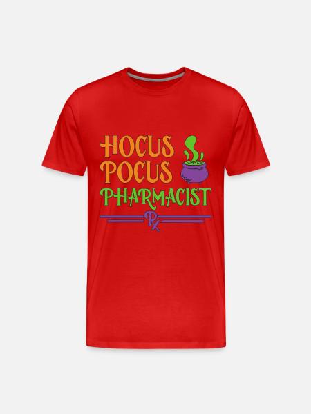 Pharmacist Halloween - Men's Premium Organic T-Shirt - red