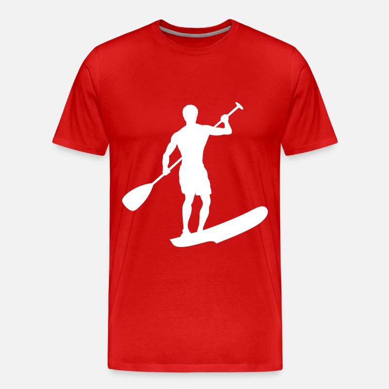 Conception de l’athlète SUP - T-shirt bio Premium Homme - rouge