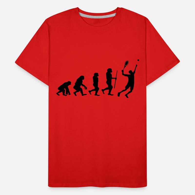 Tennis Evolution Badminton T-shirt bio Premium Homme