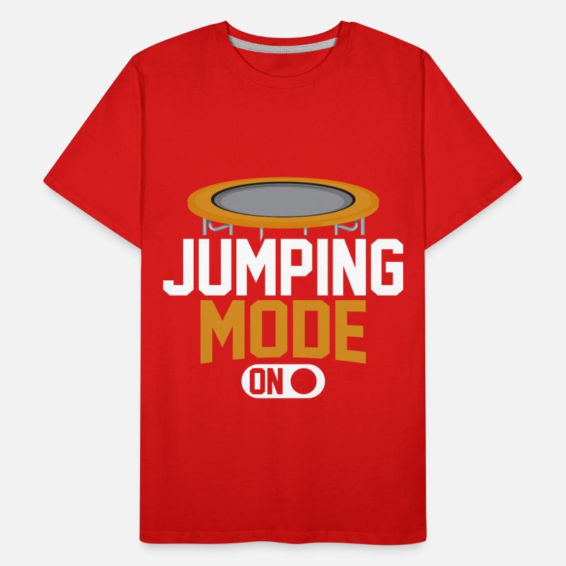 Sprungmodus an Männer Premium Bio T-Shirt
