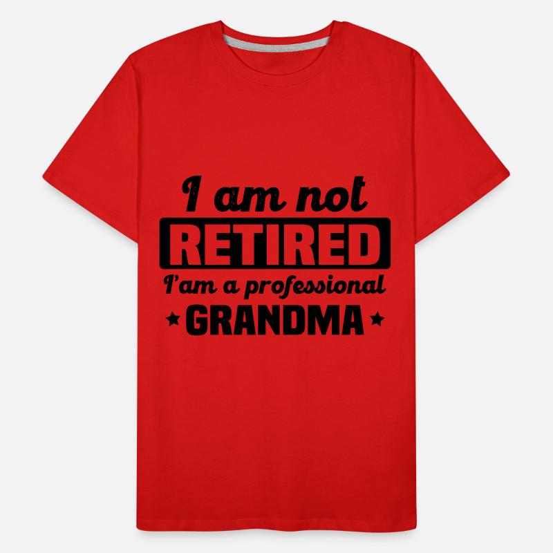 Ich bin eine professionelle Großmutter Männer Premium Bio T-Shirt