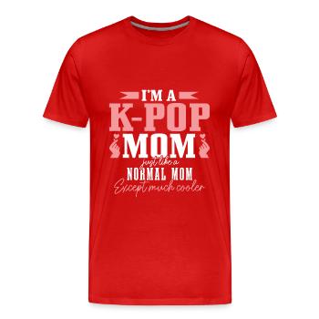 K-Pop Fan Gift Korean Pop Music - Men's Premium Organic T-Shirt - red - Front - Damien (186cm)