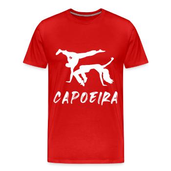Capoeira - T-shirt bio Premium Homme - rouge - Devant - Damien (186cm)
