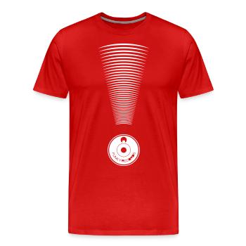 DJ - Schallplatte - Männer Premium Bio T-Shirt - Rot - Vorne - Damien (186cm)