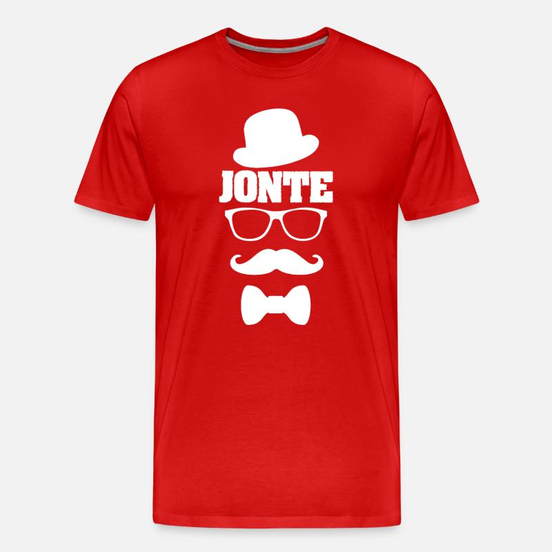 Jonte - Männer Premium Bio T-Shirt - Rot