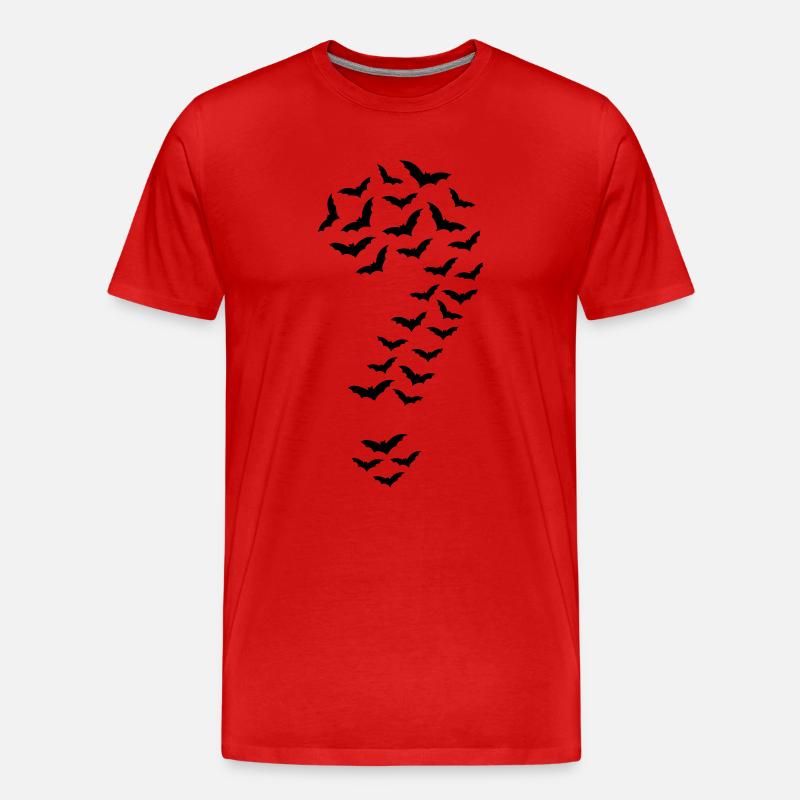 Fledermäuse - Männer Premium Bio T-Shirt - Rot