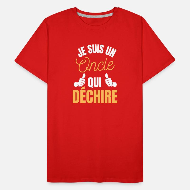 Ich bin ein Onkel, der weint Männer Premium Bio T-Shirt
