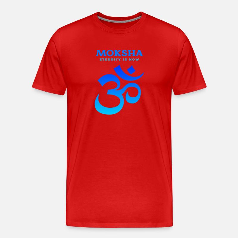 Moksha Eternity is Now - Männer Premium Bio T-Shirt - Rot