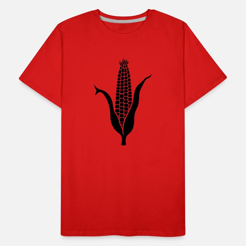 Épis de maïs – Dessin de conception de légumes T-shirt bio Premium Homme