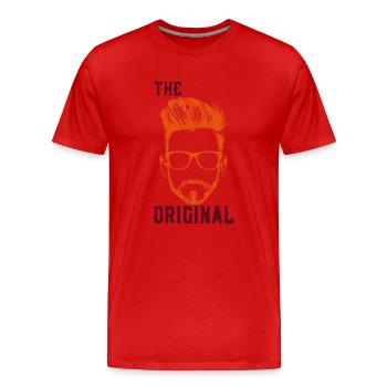 DAD - L'ORIGINAL! - T-shirt bio Premium Homme - rouge - Devant - Damien (186cm)