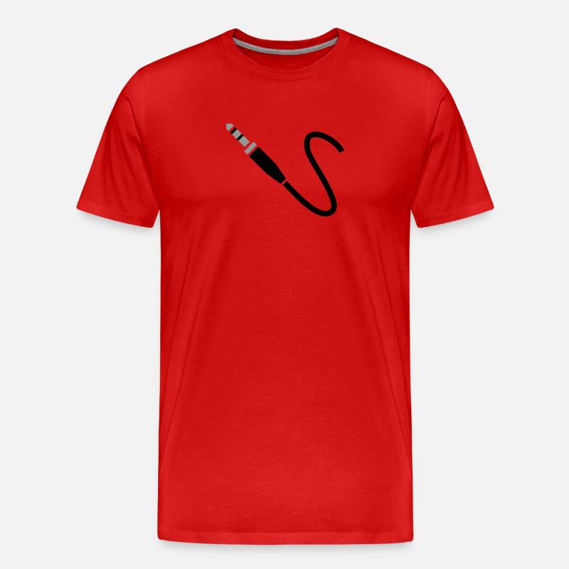 Klinkekabel - Männer Premium Bio T-Shirt - Rot
