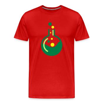 POTION - T-shirt bio Premium Homme - rouge - Devant - Damien (186cm)