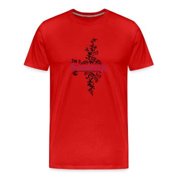 I'm a cancer survivor - Männer Premium Bio T-Shirt - Rot - Vorne - Damien (186cm)