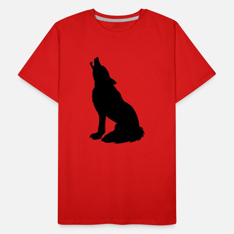 wolf_01 T-shirt bio Premium Homme