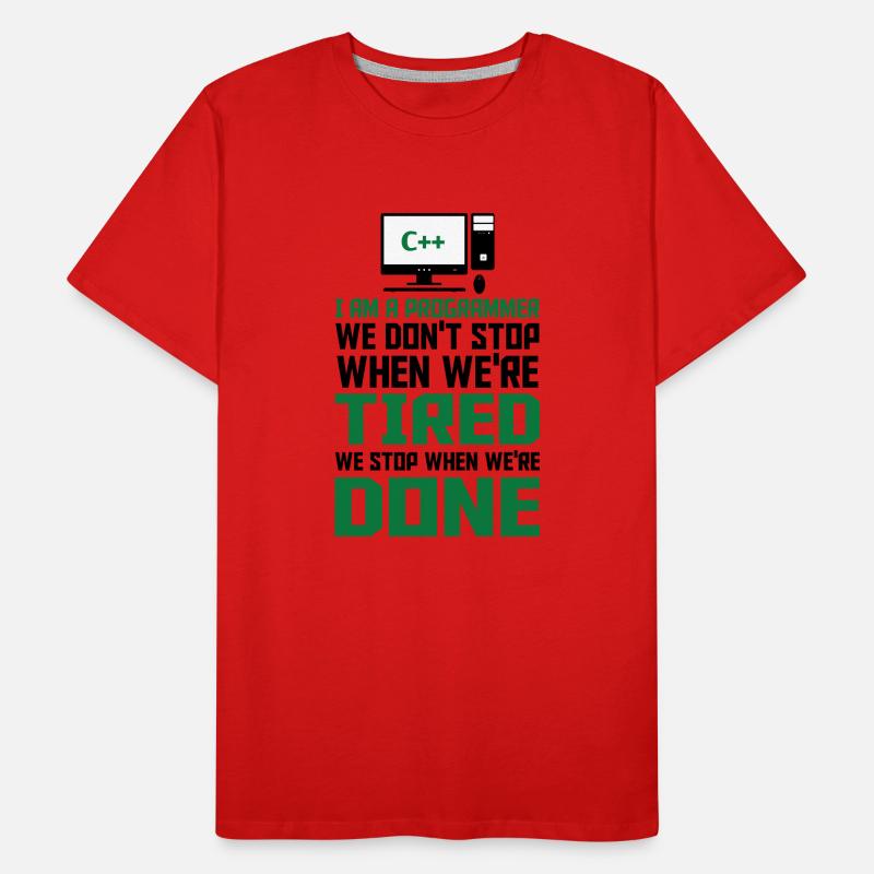 I'm A Programmer I Write Code Computer Scientist A Männer Premium Bio T-Shirt