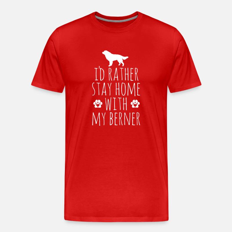 Berner Sennenhund - Männer Premium Bio T-Shirt - Rot