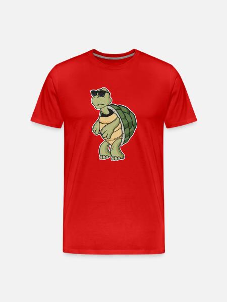 Turtle - Men's Premium Organic T-Shirt - red