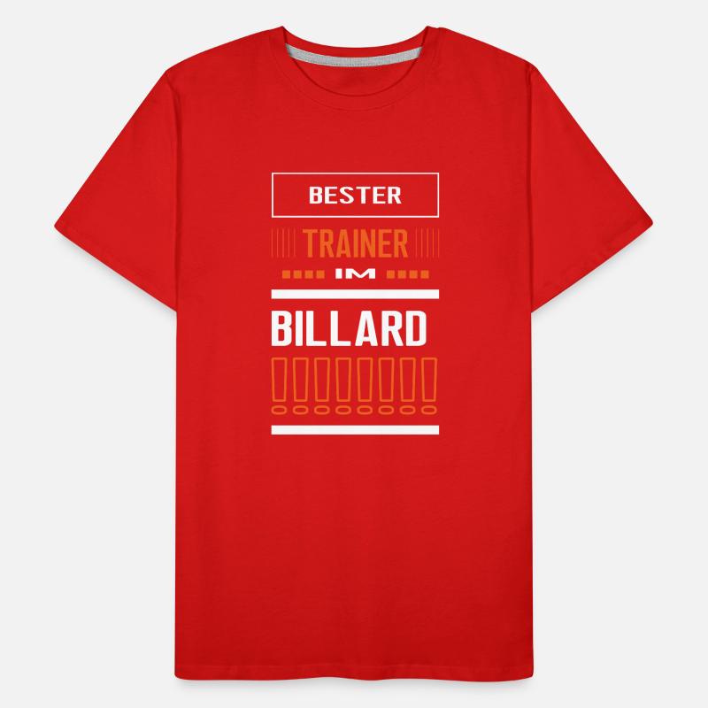 Bester Billard Trainer Billardtrainer Poolbillard Männer Premium Bio T-Shirt