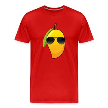Tropical Fruit Vitamin C Cool Mango - Men's Premium Organic T-Shirt - red - Front - Damien (186cm)