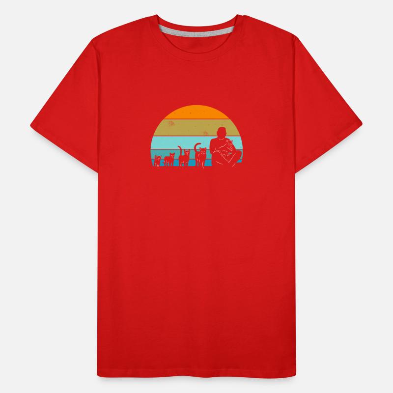 Cat Evolution Men's Premium Organic T-Shirt