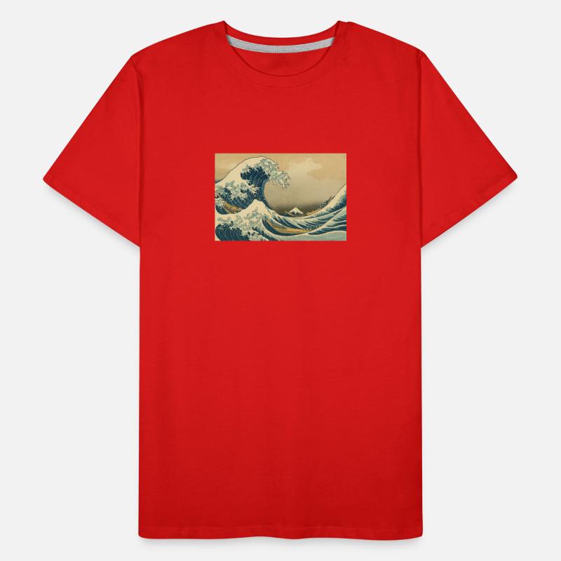 Welle Männer Premium Bio T-Shirt
