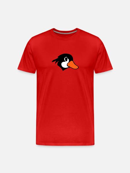 Tegneserie Duck - Herre Premium T-shirt økologisk - rød