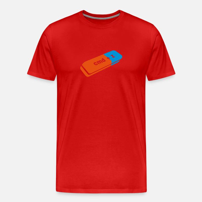 ratzer apfel - Männer Premium Bio T-Shirt - Rot