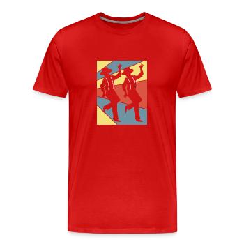 Stepptanz Tanzlehrer Tänzer Tänzerin - Männer Premium Bio T-Shirt - Rot - Vorne - Damien (186cm)